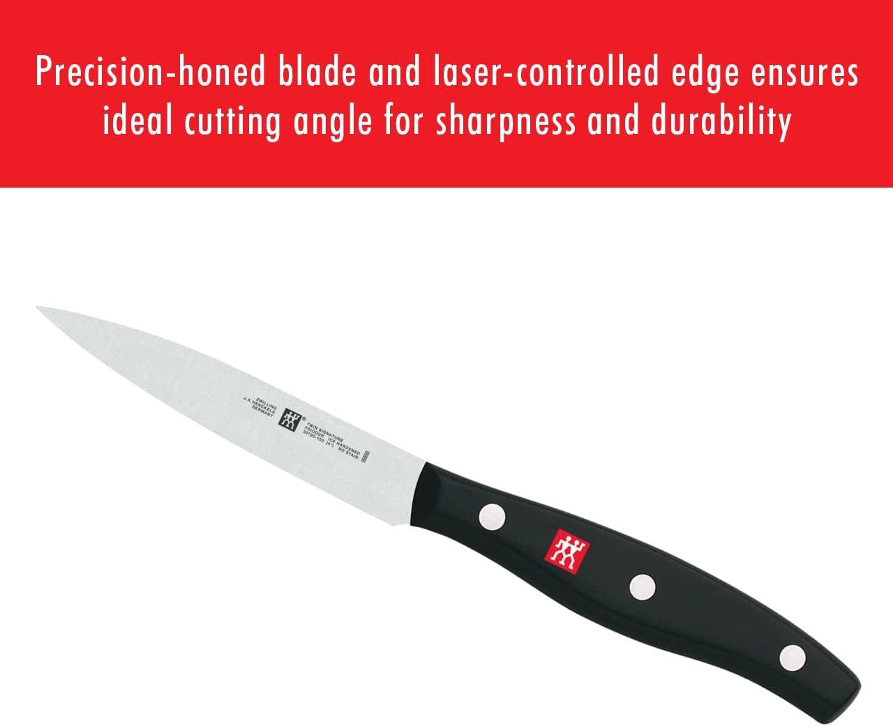 ZWILLING Twin Signature 11-Piece German Knife Set with Block, Razor-Sharp, Made in Company-Owned German Factory with Special Formula Steel perfected for almost 300 Years, Dishwasher Safe