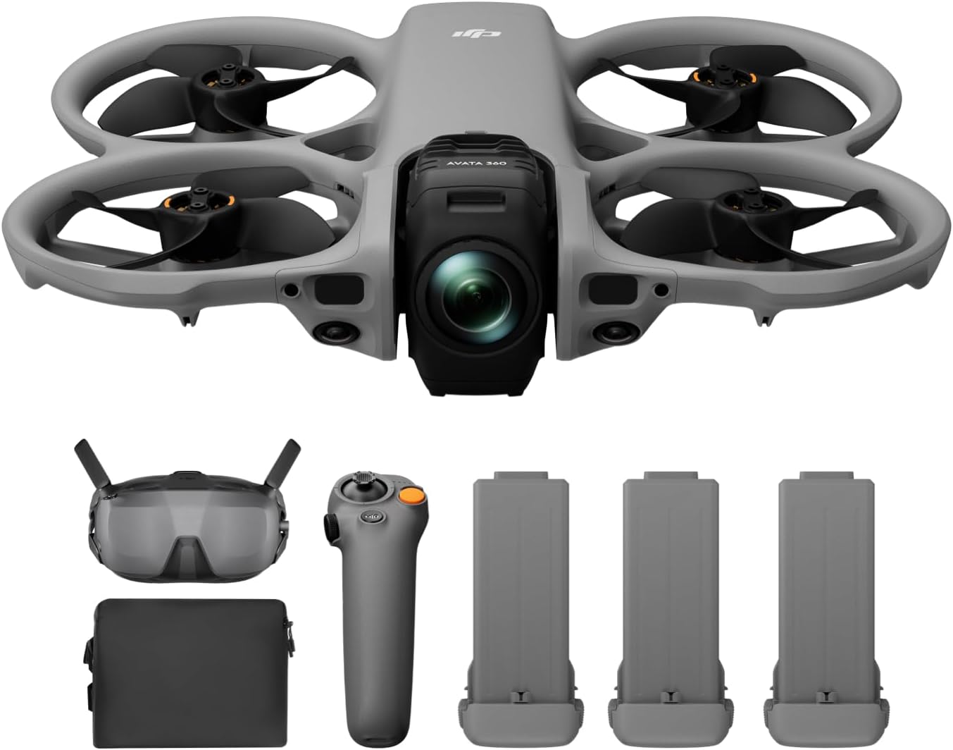 DJI Avata 360 Motion Fly More Combo, 360° Drone With 1-Inch 8K 360° Imaging, 360° Camera Drone With Propeller Guard. Includes Goggles N3 and RC Motion 3 for Intuitive Motion Control and Easy ACRO