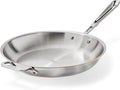 All-Clad Copper Core 5-Ply Stainless Steel Fry Pan 12 Inch Induction Oven Broiler Safe 600F Pots and Pans, Cookware Silver